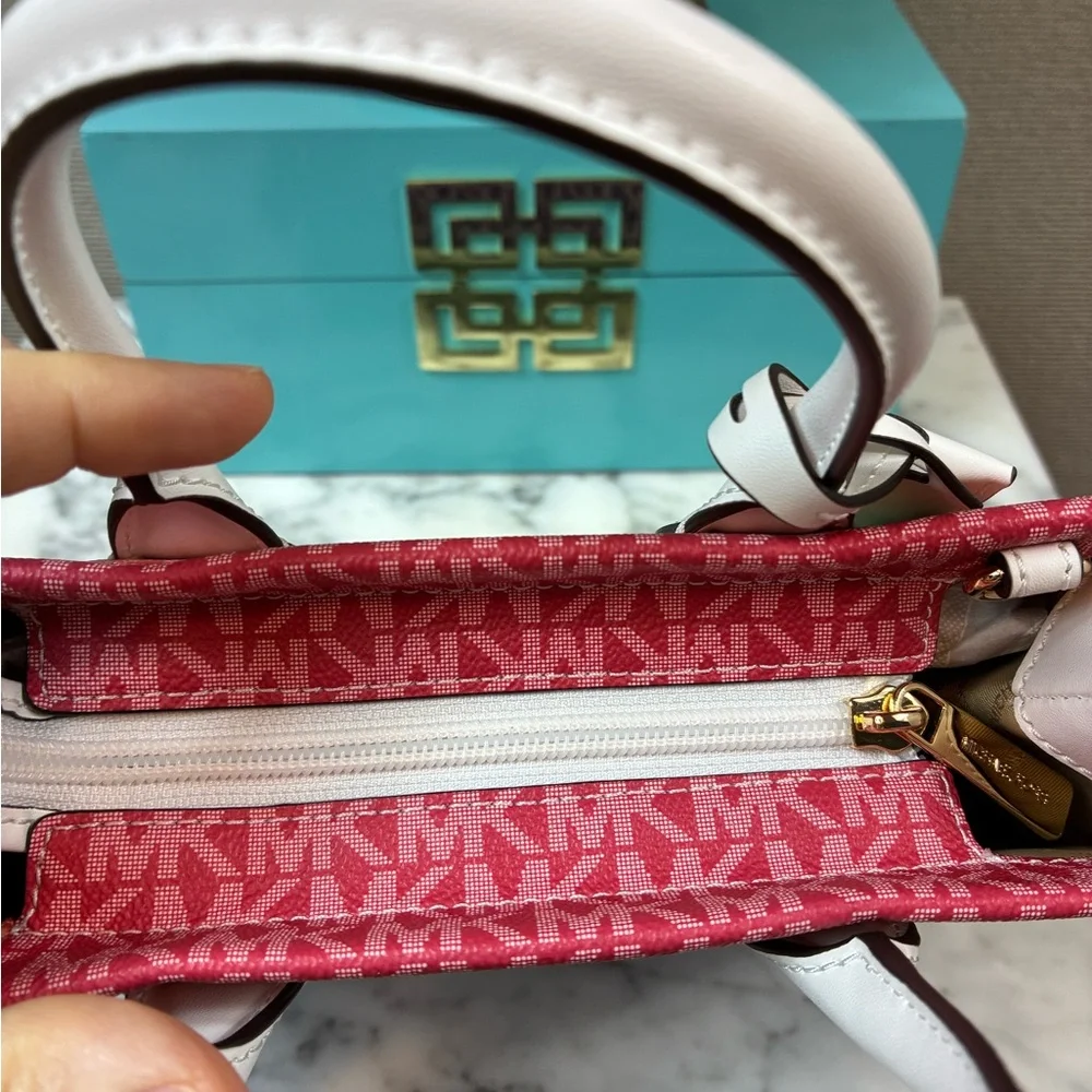 NWT Michael Kors Rainbow Pride Small Mirella Shopper Satchel Bag - MSRP $448 - Picture 5 of 8